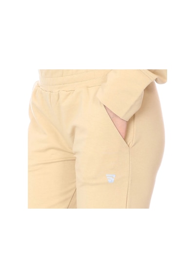 Sportive Wide Sweat Kadın Bej Günlük Stil Eşofman Altı 712108-bej Siyah