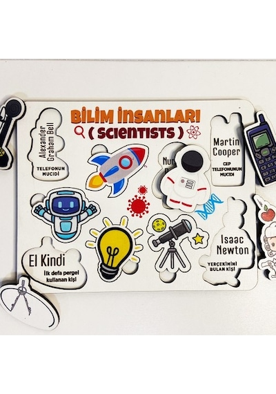 Moon Beavers Bilim İnsanları - 1 Ahşap Eğitici Oyun