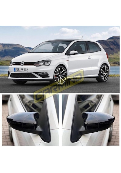 Vw Polo Batman Yarasa Ayna Kapağı Piano Black 2010-2017