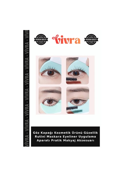 Göz Kapağı Kozmetik Ürünü Güzellik Rutini Maskara Eyeliner Uygulama Aparatı Pratik Makyaj Aksesuarı