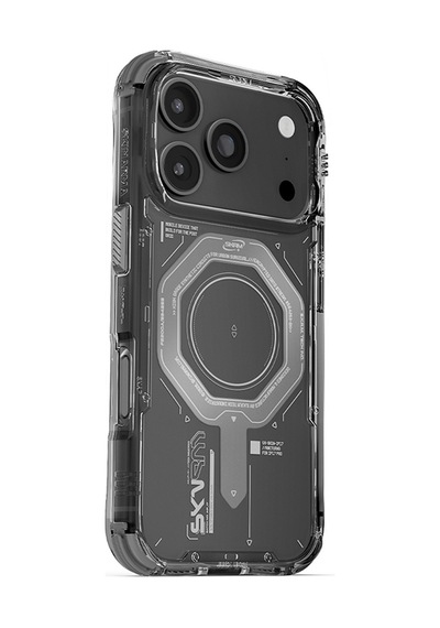 Apple Uyumlu iPhone 17 Pro Max Kılıf Skinarma M-safe Şarj Özellikli Airbag Tasarımlı Magma Kapak Füme