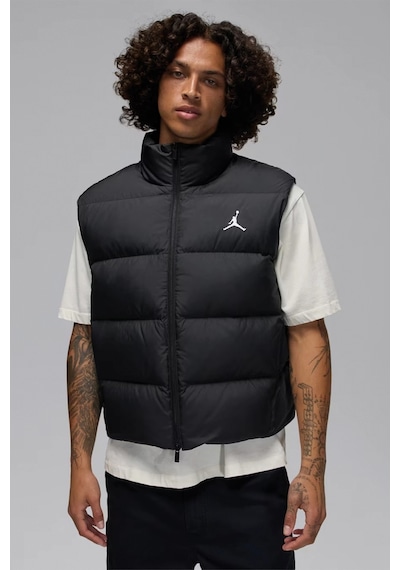 Nike Jordan Flight Down Loose Fit Vest Bol Kesim Su İtici Kaz Tüyü Erkek Yelek Siyah
