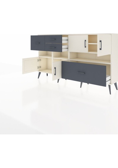 Arges Konsol 5 Raflı 4 Çekmeceli 4 Kapaklı 176x30x99 Aytaşı-aytaşı/antrasit Aytası/antrasıt - Aytası Arges Konsol 5 Raflı 4 Çekmeceli 4 Kapaklı 176x30x99 Aytaşı-aytaşı/antrasit Aytası/antrasıt - Aytası