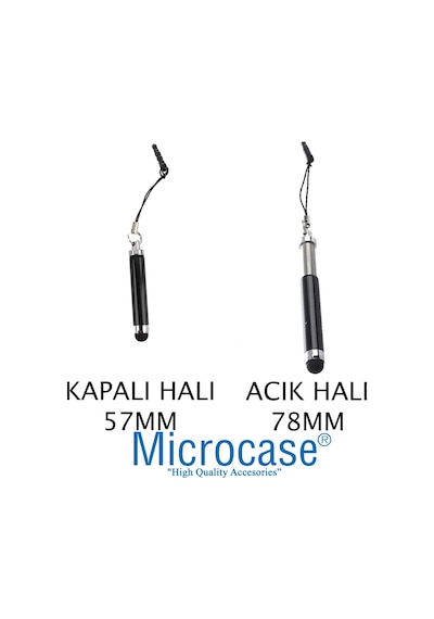 Microcase Mini Dokunmatik Touch Pen Stylus Kalem Al2560 Siyah