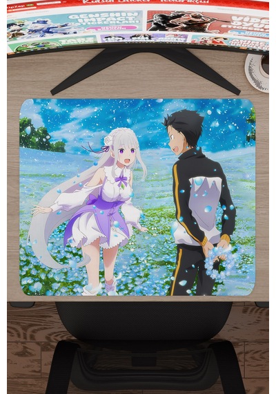 Re Zero Kaymaz Dikişli Kauçuk Oyuncu Mousepad V3 - 48x40 Xl Gaming Mouse Pad Fare Altlığı