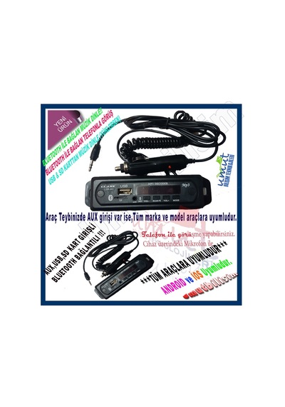 Class Usb 402 Oto Araç Teyp Aux Usb Sd Çevirici Bluetooth Usb 402