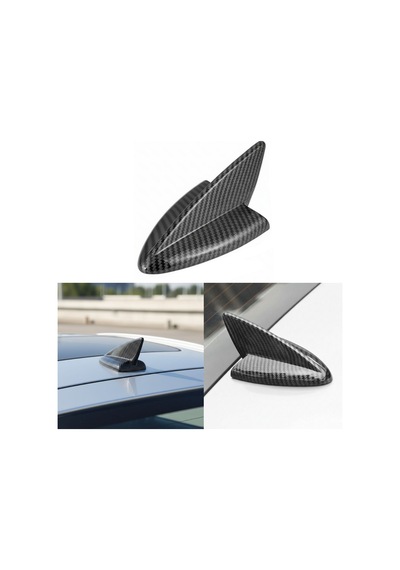Karbon Fiber Desenli Oto Anten Süs Köpekbalığı Shark Araba Araç Dekoratif Süs Anteni Üniversal Ps-214