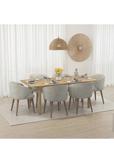 Bohem Açılır Yemek Masası Florida Meşe 160-200x78x90 Cm