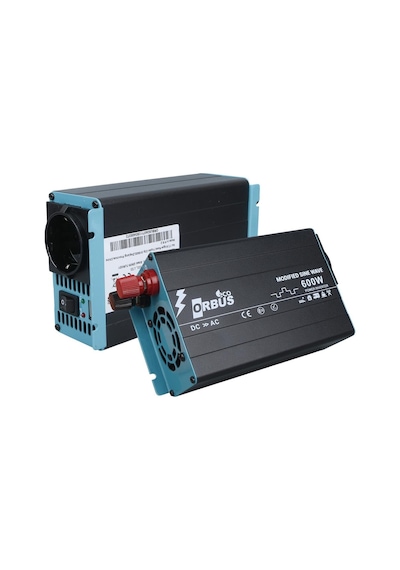 Orbus Orb600m Dc 12v 220v Ac 600w 1200w Modified Sinus Sine Wave Inverter