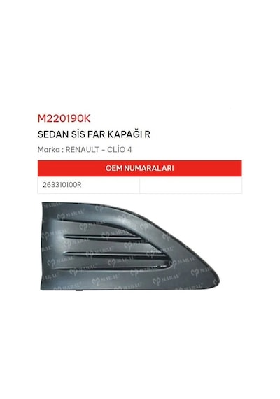 Sis Far Çerçevesi Kapağı Sağ Clio Iv 1