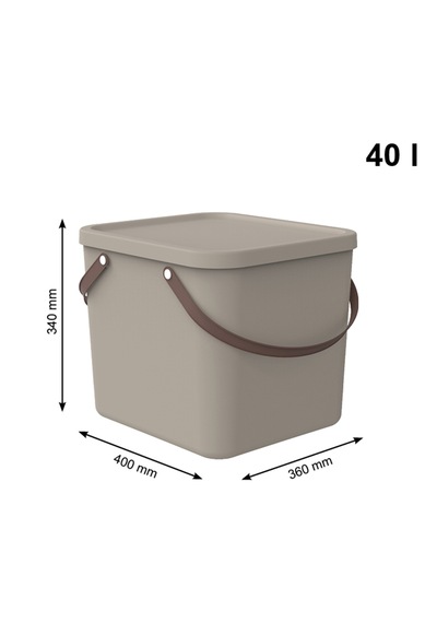 Albula Modern Depolama Kutusu 40l Cappucino