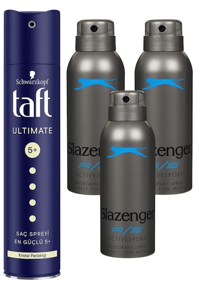 Slazenger Activesport Mavi Deodorant Spray 150 Ml 3 Adet + Taft