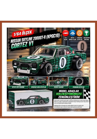 Mini Gt X Kaido House 1/64 Nissan Skyline 2000gt-r Kpgc10 Cortez V1 Pro