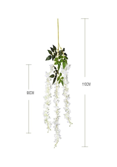 Yapay Çiçek Sarkan 3 Dallı Akasya 90cm BEYAZ