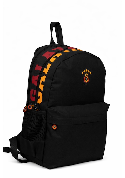 Galatasaray Lisanslı 3 Bölmeli Sırt Çantası - Laptop Bölmeli Su İtici Özellikli Siyah Okul Çantası