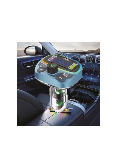 Araç İçin Bluetooth Fm Modülatör Transmitter Çakmaklık - Mt9877 İle Uyumlu