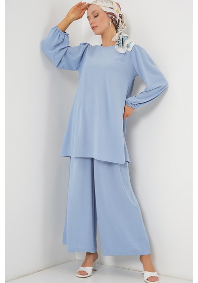 Bigdart Ayrobin Tunik Pantolon Alt Üst Takım 6712 - Açık Mavi
