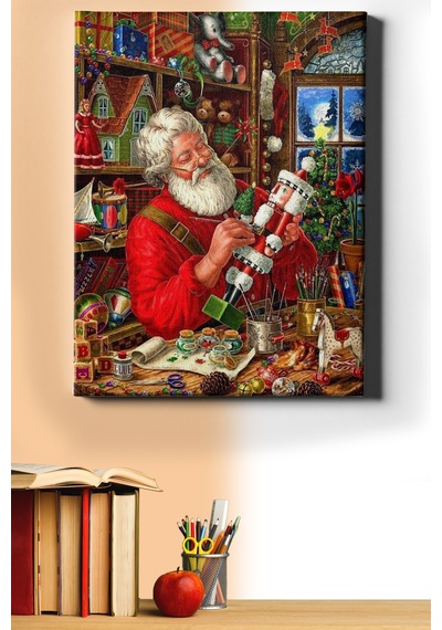 Webstyle Sayılarla Boyama Seti Kasnaklı Noel Tamircisi 60 X 75 Cm