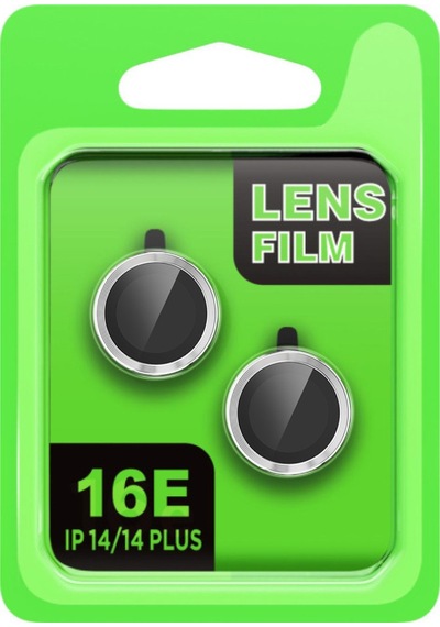 Apple İphone 16e Uyumlu Raze Metal Kamera Lens - Gümüş