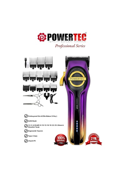 Lexroo Tr-7000 Profesyonel Usb Type-c Şarj Girişli Saç Sakal Tıraş Makinesi