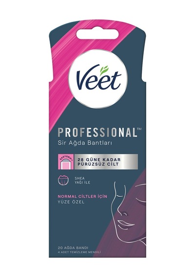 Veet Professional Yüze Özel Ağda Bandı Normal 20'li - 2 Adet Tarı
