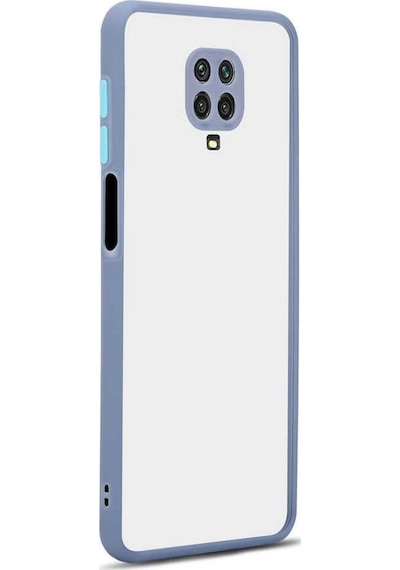 Xiaomi Redmi Note 9S Kılıf Zore Hux Düğme Ve Kapak Zıt Renk Kılıf
