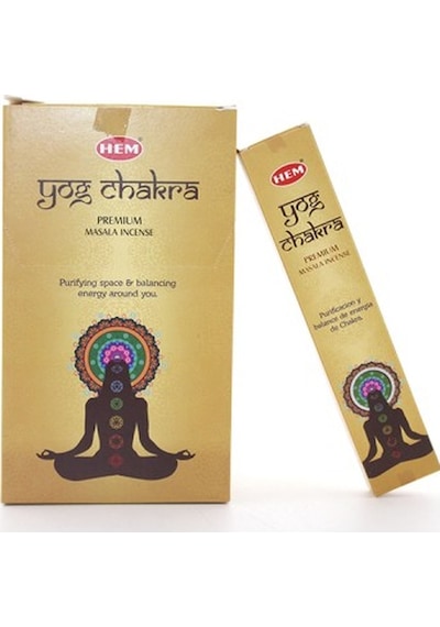 Hem Yog Chakra Masala Aromalı Çubuk Tütsü Çok Renkli