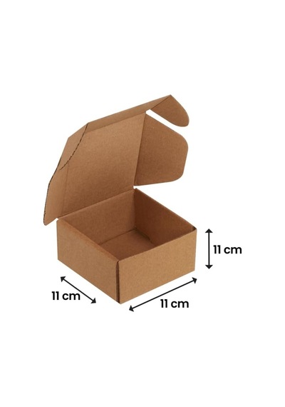 11x11x11-25 Adet Kilitli E Ticaret Karton Kargo Kutusu 1