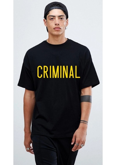 Startmore Criminal Oversize Tişört Siyah