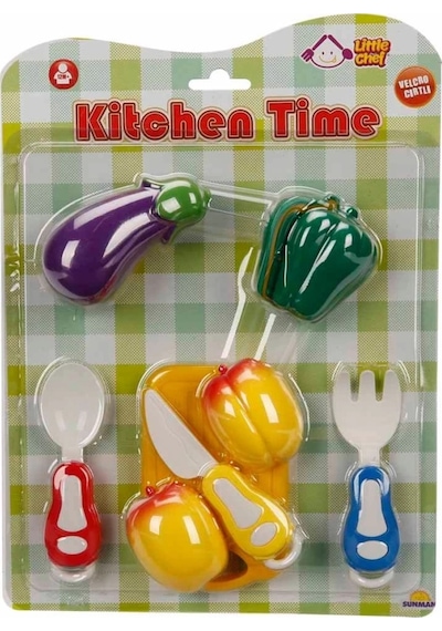 Mey İthalat Little Chef Kesme Tahtalı Sebze Ve Meyve Seti