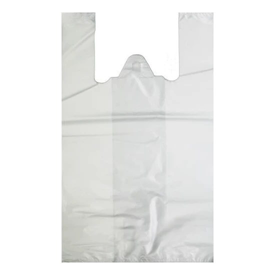 Merpak Ambalaj Kalın Kırık Beyaz Poşet 28x50 Cm Orta Boy 1 Kg Hışır Atlet Poşet Market Manav Poşeti Çöp Poşeti