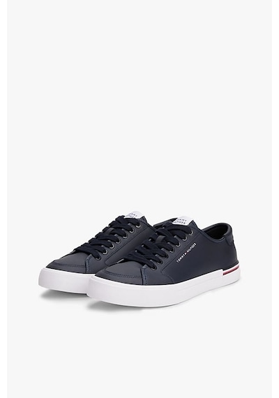 Tommy Hilfiger Erkek Th Corporate Vulc Sneaker - Lacivert Desert Sky
