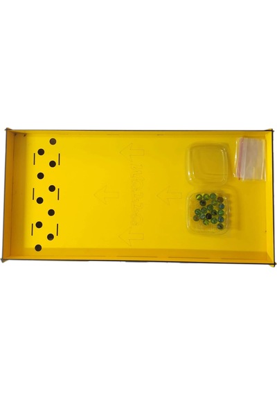 Üttüm Lisanslı Çocuk Oyuncak Bilye Misket Oyunu Ahşap Ev Oyunları