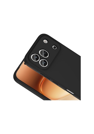 Vendas Honor 600 Pro 5g Kılıf Zore Mara Lansman Kapak + Cam Ekran Koruyucu Siyah