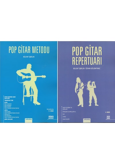 Pop Gitar Metodu-Repertuarı 2 Kitap Set - Bülent İşbilen