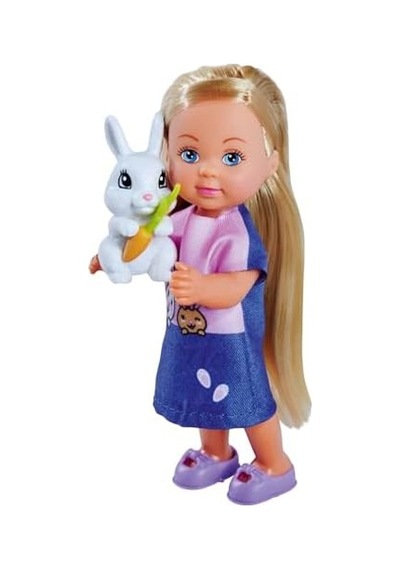 105733667, Steffi Tavşan Ailesi, Steffi & Evi, Tavşan Kafesi Ve İki Tavşan Figürü Birlikte, 12cm, 29cm