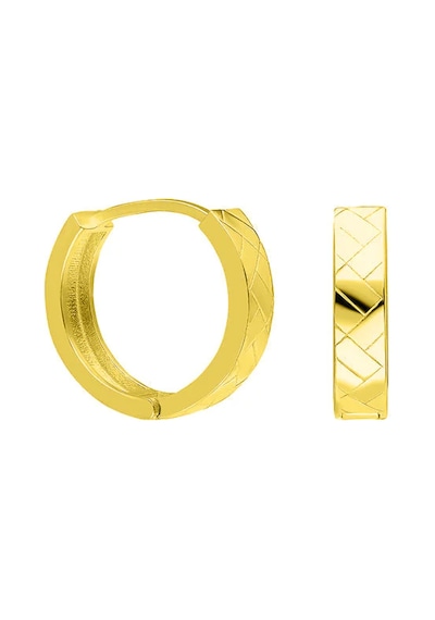 Ekose Halka Küpe 718887 Gold Gümüş