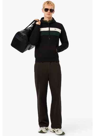 Lacoste Men's Classic Fit Colour-block Fleece Hoodie Organik Pamuk Renk Bloklu Kapüşonlu Yaka Sweatshirt Siyah Lacoste Men's Classic Fit Colour-block Fleece Hoodie Organik Pamuk Renk Bloklu Kapüşonlu Yaka Sweatshirt Siyah