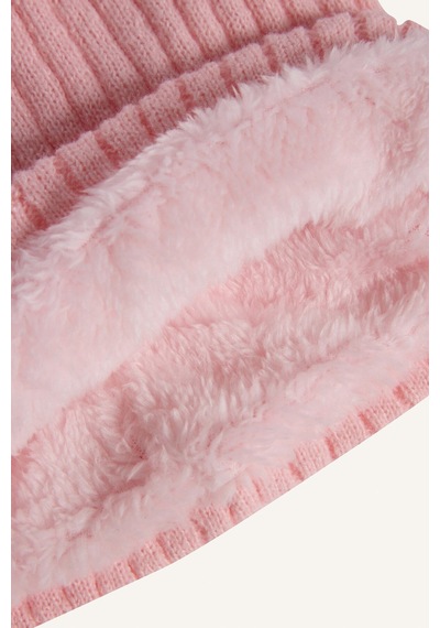 Defacto Kız Çocuk İçi Suni Yünlü Triko Boyunluk F4191a825wnpn22 Pembe