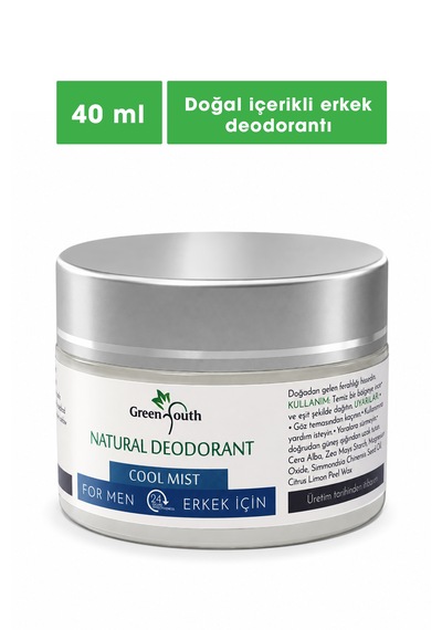 Cool Mist Yeni Nesil, Doğal İçerikli Erkek Deodorantı Ve Ter Kokusu Önleyici, Alüminyum, İçermez.