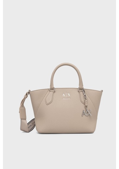 Armani Exchange Logolu Çıkarılabilir Askılı Çanta Kadın Çanta Xw003143 Af26569 U6208 Ekru