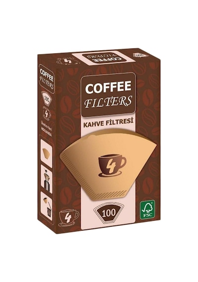 Caffeo Filters No4 100 Adet Kahve Filtre Kağıdı X 4 Adet Diğer