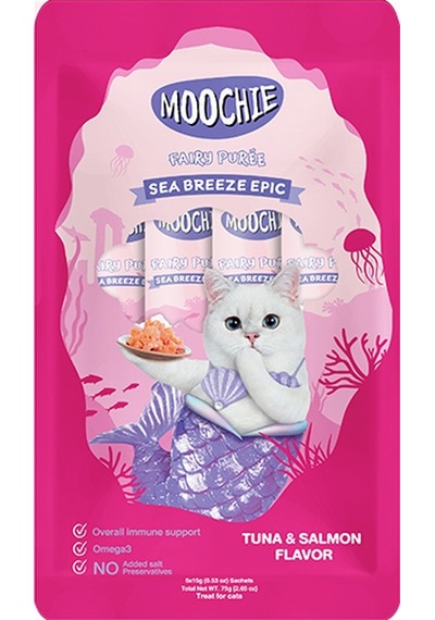 Moochie - 408 - Sıvı Kedi Ödülü Ton-somon - Spt-gld - 5x15 Gr