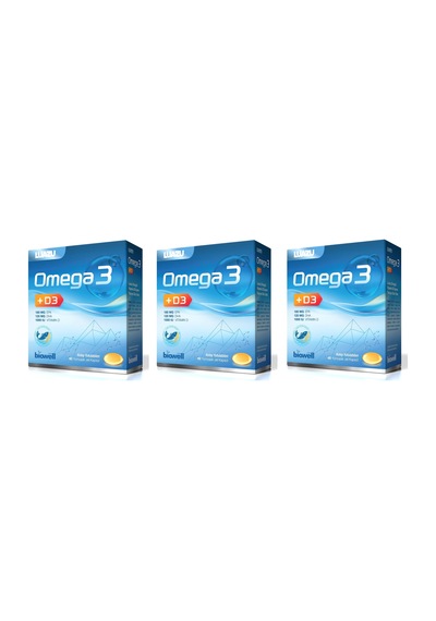 Biowell Luazu Omega 3 D3 60 Kapsül 3 Adet
