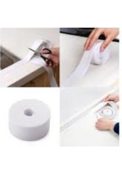Su Sızdırmaz Geçirmez Beyaz Bant Lavabo Küvet Kenar Mutfak Banyo