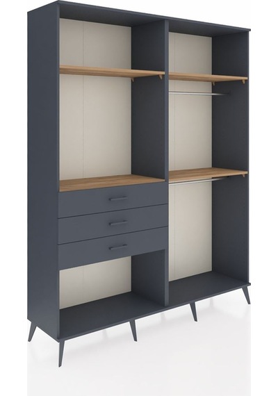 Hyperion Gardrop 4 Raflı 3 Çekmeceli 2 Askılı 176x44x221 Antrasit-çam/antrasit Çam/antrasit Hyperion Gardrop 4 Raflı 3 Çekmeceli 2 Askılı 176x44x221 Antrasit-çam/antrasit Çam/antrasit
