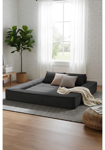 Reflekta Havuzlu Sünger Koltuk Yataklı Açılır 150x180 Rollpack Sünger Koltuk Çok Renkli