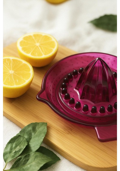 Akrilik Pembe Limon Sıkacağı Pratik Limon Sıkacağı