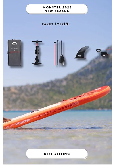 Aqua Marina Monster 2026 Yeni Seri Şişme Isup Stand-up Paddle Board 366cm