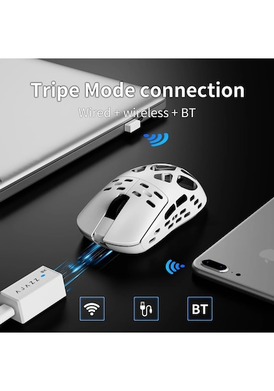 Am-3 Max Full Magnezyum 30.000 Dpı, 8khz Alıcı 3 Modlu Oyuncu Mouse Diğer